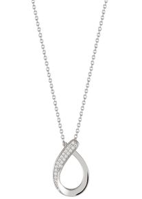 UNIKE JEWELLERY Damen Kette mit Anhänger "CLASSY OVAL, UK.CL.1204.0081", Silber 925 (Sterlingsilber), L: 47cm, silber, Silber 925 (Sterlingsilber),