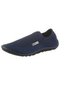Leguano Damen Barfußschuh "SCIO", Gr. 42, blau, Textil, sportlich, Schuhe, Slipper, Freizeitschuh, Bequemschuh mit seitlichem Logo-Emblem
