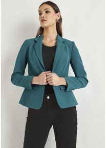 HECHTER PARIS Damen Jackenblazer, blau, feminin, Gr. 42, unifarben, Web, Obermaterial: 90% Polyester, 10% Elasthan. Futter: 100% Polyester, Blazer,