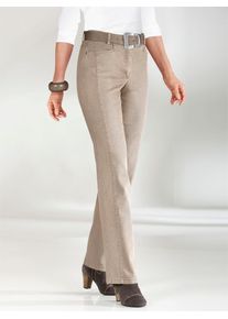 COSMA Damen Gerade Jeans, beige, Gr. 20, unifarben, 76% Baumwolle, 22% Polyester, 2% Elasthan, Jeans