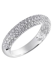 Firetti Damen Fingerring "Schmuck Geschenk Silber 925 Silberring Pavé", 58, Silber 925 (Sterlingsilber), 3,1mm, silber, Silber 925 (Sterlingsilber),