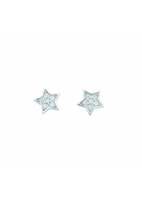 Adelia´s ADELIA ́S Damen Paar Ohrhänger "1 Paar 925 Silber Ohrringe / Ohrstecker Stern mit Zirkonia", Damen, Silber 925 (Sterlingsilber), silber, Silber 925