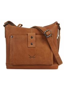 Sansibar Damen Umhängetasche, braun, Leder, vintage, Taschen, echt Leder