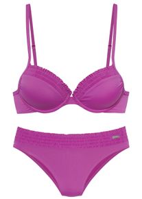 Buffalo Damen Bügel-Bikini, pink, Gr. 34, Microfaser, Bikini-Sets, mit leichter Wattierung