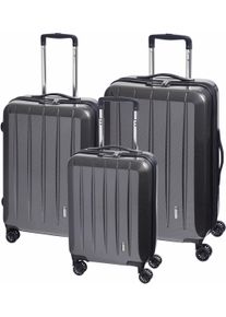 Check.In Trolleyset "London 2.0", schwarz, Koffer-Sets, Kofferset, Gepäckset, klein mittel groß, Handgepäck, Aufgabegepäck