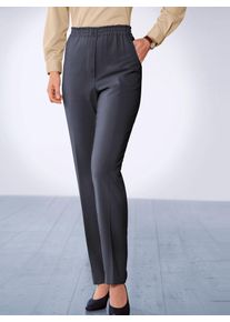 Classic Basics Damen Schlupfhose, grau, Gr. 20, unifarben, 65% Baumwolle, 31% Polyester, 4% Elasthan, Hosen