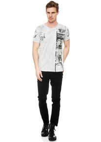 Rusty Neal Herren T-Shirt, grau, casual, Gr. XL, bedruckt, 100% Baumwolle, Shirts, mit modernem Print