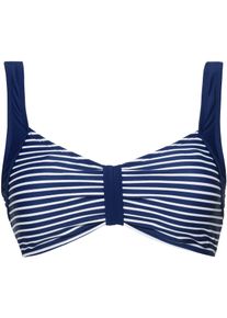 feel good Damen Balconette-Bikini-Top, blau, Gr. 40, Elasthan, Polyamid, Bikini-Oberteile