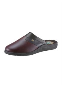 CLASSIC Herren Pantoffel, Gr. 40, rot, Leder, Schuhe