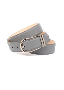 Anthoni Crown Damen Ledergürtel, grau, casual, Gr. 105, Rindsleder, Gürtel