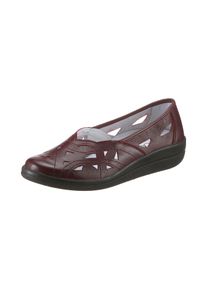 Aco Damen Slipper, Gr. 40, rot, Glattleder, klassisch, Schuhe