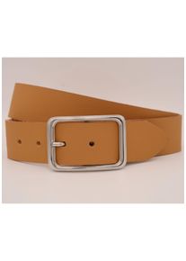 AnnaMatoni Damen Ledergürtel, braun, casual, Gr. 105, unifarben, Rindsleder, Gürtel, mit silberner Schließe