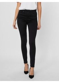 Véro Moda VERO MODA Damen High-waist-Jeans "VMSOPHIA", schwarz, feminin, Gr. XS, unifarben, Denim/Jeans, Obermaterial: 67% Baumwolle, 31% Polyester, 2%