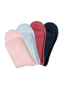 Lascana Damen Kuschelsocken, bunt, Polyester, Elasthan, unifarben, Socken, weich und warm, aus Flausch-Qualität