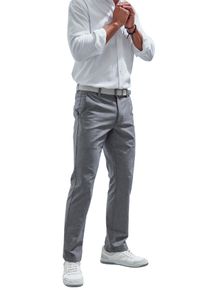 John Devin Herren Chinohose "regular-fit, lange Oxford Hose", grau, casual, Gr. 32, unifarben, Web, Obermaterial: 98% Baumwolle, 2% Elasthan, Hosen,