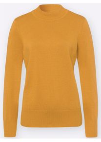 Classic Basics Damen Strickpullover "Pullover", gelb, Gr. 42, unifarben, 100% Baumwolle, Pullover