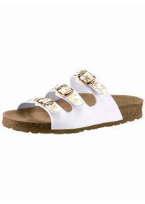Bio Time Damen Pantolette, Gr. 36, weiß, Synthetik, sportlich, Schuhe