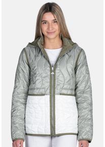 NEW CANADIAN Damen Steppjacke "Banksia", grün, sportlich, Gr. 40, mehrfarbig, 100% Polyester, Jacken, Wendejacke mit abnehmbarer Funktionskapuze