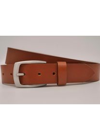 AnnaMatoni Damen Ledergürtel, braun, casual, Gr. 85, Rindsleder, Gürtel, mit silbener Schließe