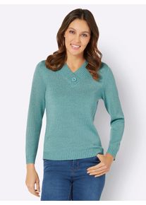 Classic Basics Damen Strickpullover "Langarm-Pullover", bunt, Gr. 44, meliert, 100% Polyacryl, Pullover