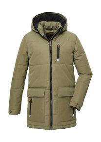 Killtec Kinder Steppmantel "KOW 135 BYS QLTD PRK", grün, sportlich, Gr. 164, Obermaterial: 88% Polyester 12% Baumwolle, Innenfutter: 100% Polyester,