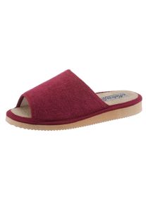 CLASSIC Damen Pantoffel, Gr. 40, rot, Textil, Schuhe