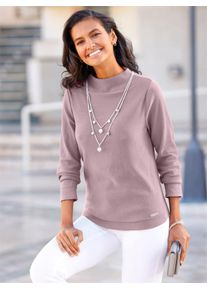 Casual Looks Damen Strickpullover "Pullover", lila, Gr. 40, unifarben, 100% Baumwolle, Pullover