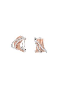 Vivance Damen Paar Creolen "Zirkonia", Silber 925 (Sterlingsilber), silber, Silber 925 (Sterlingsilber), Ohrringe