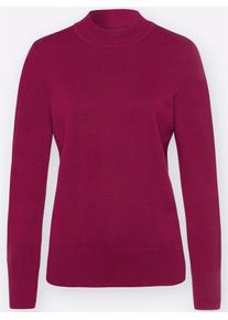 Classic Basics Damen Strickpullover "Pullover", rot, Gr. 50, unifarben, 100% Baumwolle, Pullover