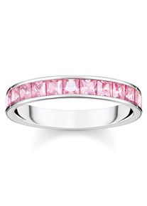 Thomas Sabo Damen Fingerring "Steine Pavé TR2358-051-9-52-60, TR2358-643-11-52-60", 60, Silber 925 (Sterlingsilber), 4mm, bunt, Silber 925