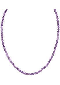 PURELEI Damen Perlenkette "Schmuck Geschenk Edelstein, 23381", Edelstahl, L: 40cm, bunt, Edelstahl, Halsketten, mit Amethyst oder Aventurin