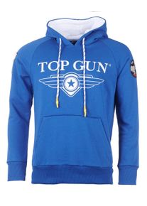 Top Gun Herren Kapuzenpullover "Destroyer TG20193012", blau, Gr. XXXL, Obermaterial: 65% Baumwolle, 35% Polyester, Pullover