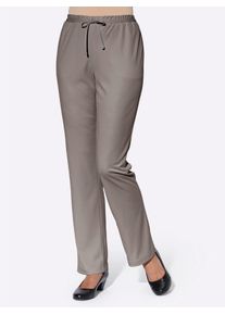 Classic Basics Damen Jerseyhose, grau, Gr. 38, unifarben, 100% Polyester, Hosen