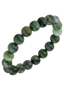 Jobo Damen Armband, Materialmix, grün, Materialmix, Armbänder, mit Moosachat 19 cm