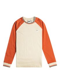 Quiksilver Kinder Langarmshirt "Return To School", braun, Gr. 10, 100% Baumwolle, Shirts