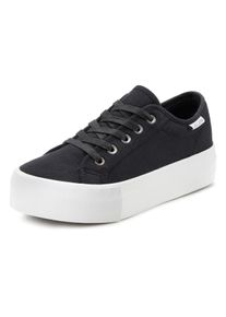 Lascana Damen Sneaker, Gr. 36, schwarz, Obermaterial: 100% Textilmaterial. Futter: 100% Textilmaterial. Decksohle: 100% Textilmaterial. Laufsohle: