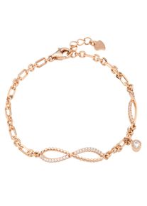 Amor Damen Armband "Infinity/Unendlichkeitsschleife, 2024147", Silber 925 (Sterlingsilber), rosa, Silber 925 (Sterlingsilber), Armbänder, mit