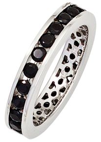 Jobo Damen Silberring, 58, Silber 925 (Sterlingsilber), silber, Silber 925 (Sterlingsilber), Fingerringe, 925 Silber mit Zirkonia