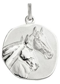 Jobo Damen Ketten-Anhänger "Anhänger Pferdeköpfe", Silber 925 (Sterlingsilber), silber, Silber 925 (Sterlingsilber), Schmuckanhänger, 925 Silber