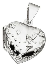 Jobo Damen Medallion-Anhänger "Anhänger Medaillon Believe", Silber 925 (Sterlingsilber), silber, Silber 925 (Sterlingsilber), Schmuckanhänger, 925