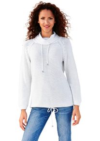Heine Damen Troyer "Troyer", weiß, Gr. 36, unifarben, 100% Baumwolle, Pullover