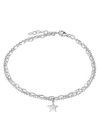 Firetti Fußkette "Schmuck Geschenk Silber 925 Körperschmuck Ankerkette", Silber 925 (Sterlingsilber), silber, Silber 925 (Sterlingsilber), Fußkettchen