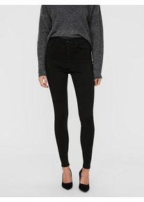 Véro Moda VERO MODA Damen High-waist-Jeans "VMSOPHIA", schwarz, Basic, Gr. XL, unifarben, Jeans, Obermaterial: 90% Modal, 8% Polyester, 2% Elasthan, Jeans, aus