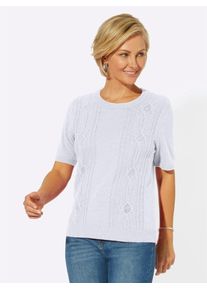 Classic Basics Damen Kurzarmpullover "Pullover", weiß, Gr. 40, unifarben, 100% Polyacryl, Pullover