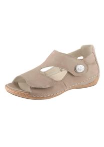 Waldläufer WALDLÄUFER Damen Sandale, Gr. 5,5, grau, Nubukleder, klassisch, Schuhe