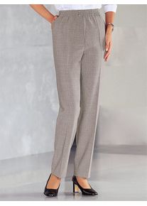 CLASSIC Damen Schlupfhose, beige, Gr. 20, meliert, unifarben, 53% Polyester, 43% Schurwolle, 4% Elasthan, Hosen