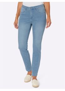 Classic Basics Damen Bequeme Jeans, blau, Gr. 38, unifarben, 81% Baumwolle, 17% Polyester, 2% Elasthan, Jeans