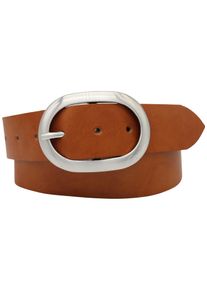 AnnaMatoni Damen Ledergürtel, braun, casual,feminin,klassisch, Gr. 115, unifarben, Leder, Gürtel, Schließe silberfarben satiniert