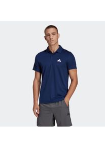 Herren Poloshirt "TR-ES BASE POLO", blau, sportlich, Gr. L, adidas Performance, clean, Obermaterial: 100% Polyester, Shirts