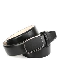 Anthoni Crown Damen Ledergürtel, schwarz, Gr. 110, unifarben, Leder, Gürtel, mit tonaler Ziersteppung